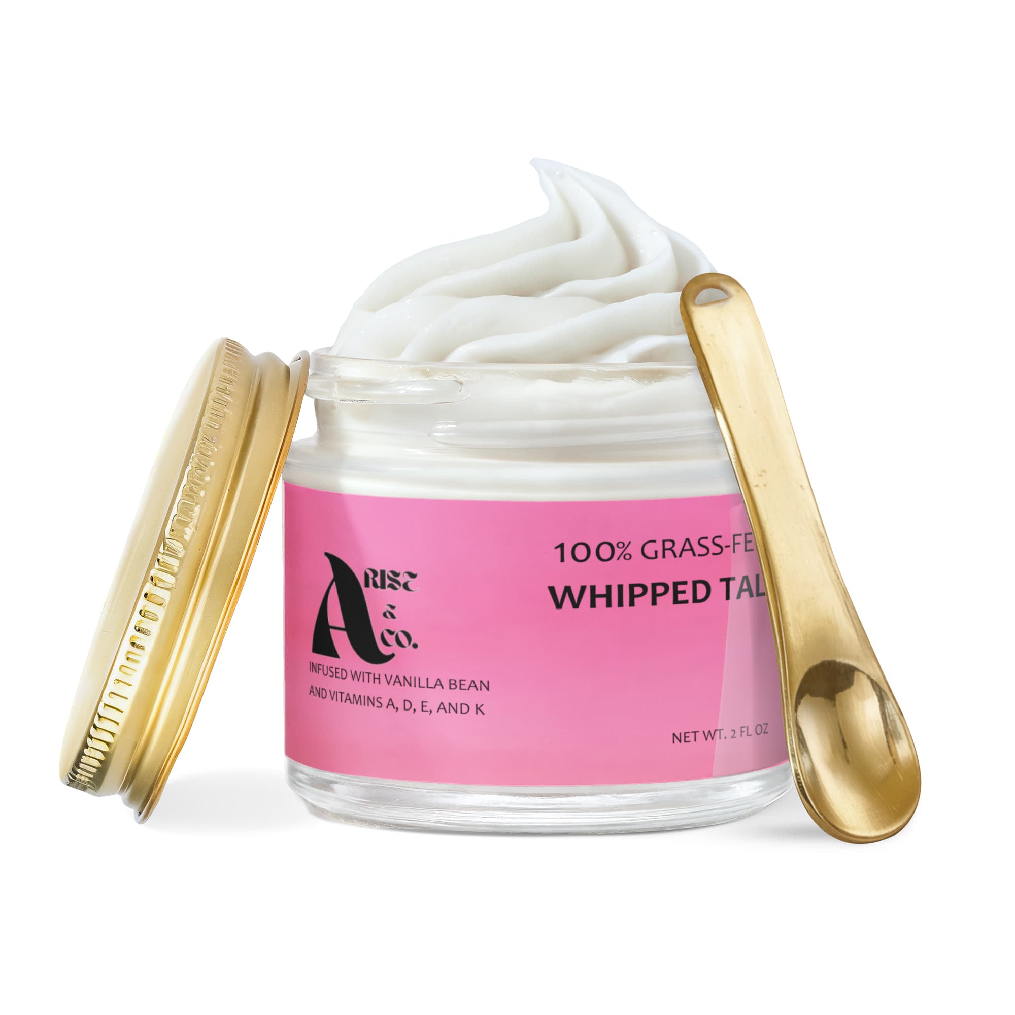 Whipped Grass-Fed Tallow Balm with Vanilla Bean